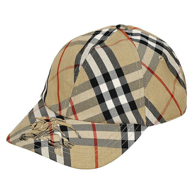バ−バリ− キャップ メンズ レディース ブランド BURBERRY チェック 8085723 L ベージュ 8085723-L