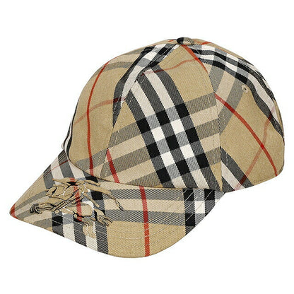 バ−バリ− キャップ メンズ レディース ブランド BURBERRY チェック 8085723 L ベージュ 8085723-L