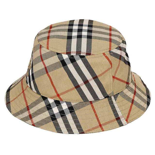バ−バリ− ハット メンズ レディース ブランド BURBERRY チェック 8085726 M ベージュ 8085726-M
