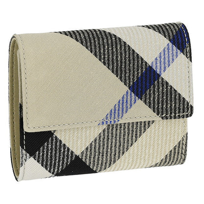 バ−バリ− 三つ折り財布 メンズ ブランド BURBERRY チェック 8086005 ベージュ 8086005