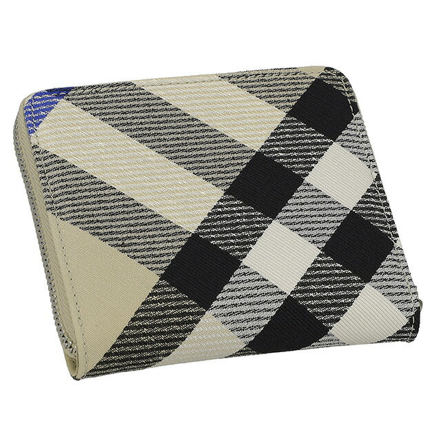バ−バリ− 二つ折り財布 メンズ レディース ブランド BURBERRY チェック 8087322 ベージュ 8087322