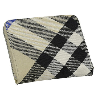 バ−バリ− 二つ折り財布 メンズ レディース ブランド BURBERRY チェック 8087322 ベージュ 8087322
