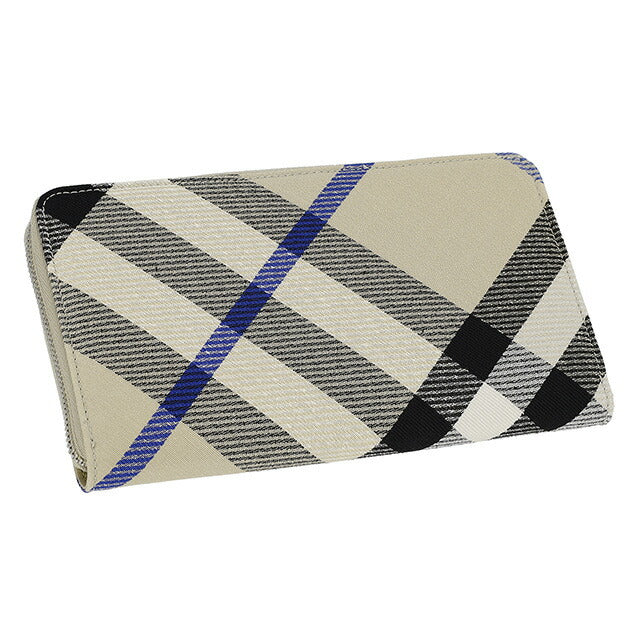 バ−バリ− 長財布 メンズ ブランド BURBERRY チェック 8087323 ベージュ 8087323