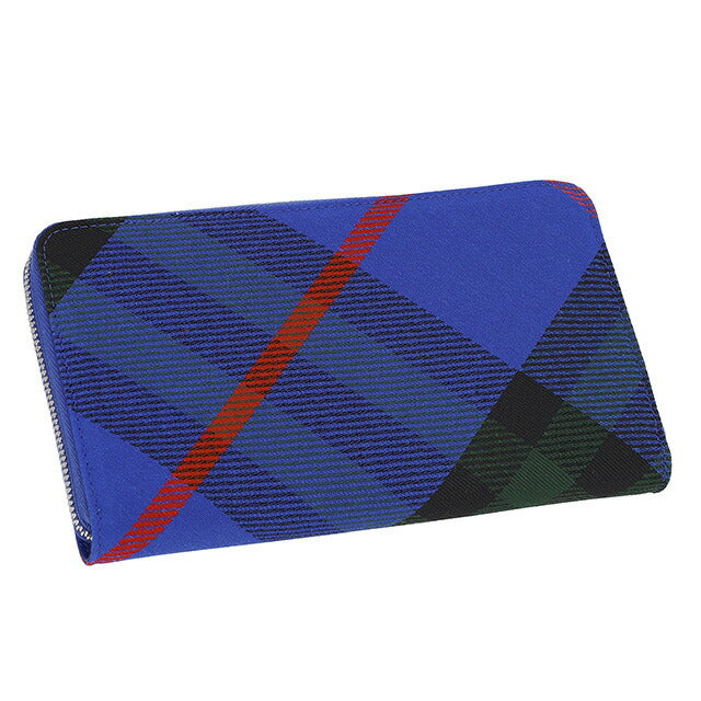 バ−バリ− 長財布 メンズ ブランド BURBERRY チェック 8089609 ブルー 8089609