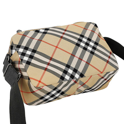 バ−バリ− ショルダーバッグ メンズ ブランド BURBERRY チェック 8091320 ベージュ 8091320
