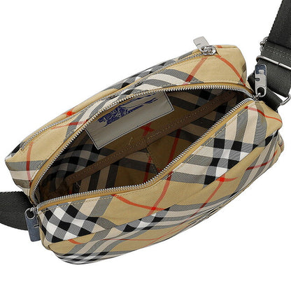 バ−バリ− ショルダーバッグ メンズ ブランド BURBERRY チェック 8091320 ベージュ 8091320
