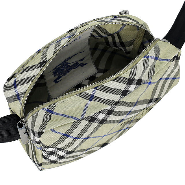 バ−バリ− ショルダーバッグ メンズ ブランド BURBERRY チェック 8091335 ライトベージュ 8091335