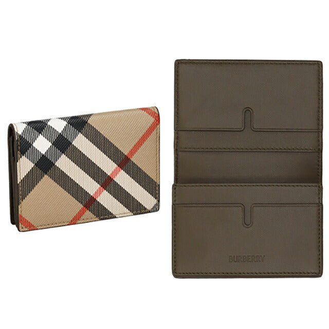 バ−バリ− カードケース メンズ ブランド BURBERRY チェック 8091911 ベージュ 8091911
