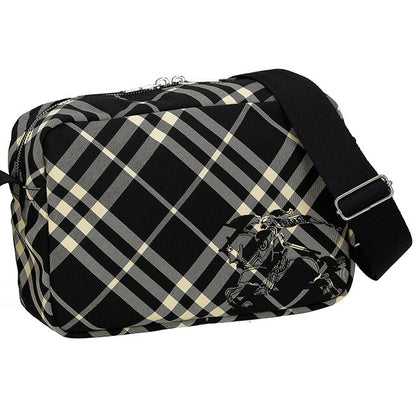 バ−バリ− ショルダーバッグ メンズ ブランド BURBERRY チェック 8092017 ブラック 8092017