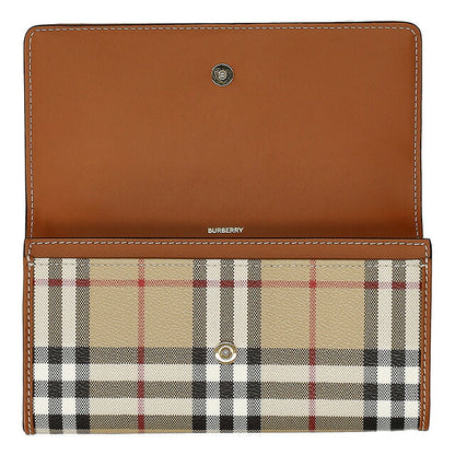 バ−バリ− 長財布 レディース ブランド BURBERRY チェック 8094421 ベージュ 8094421