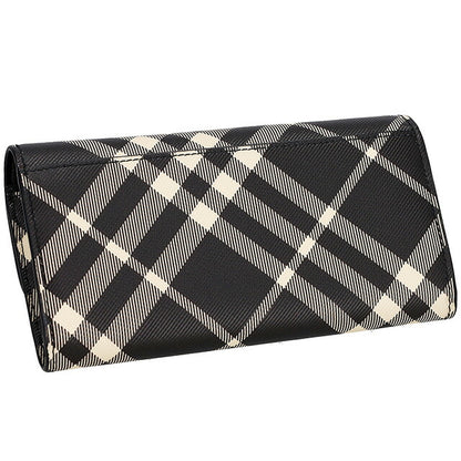 バ−バリ− 長財布 レディース ブランド BURBERRY チェック 8095269 ブラック 8095269