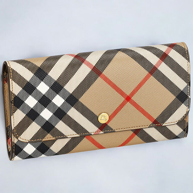 バ−バリ− 長財布 メンズ ブランド BURBERRY チェック 8095272 ベージュ 8095272
