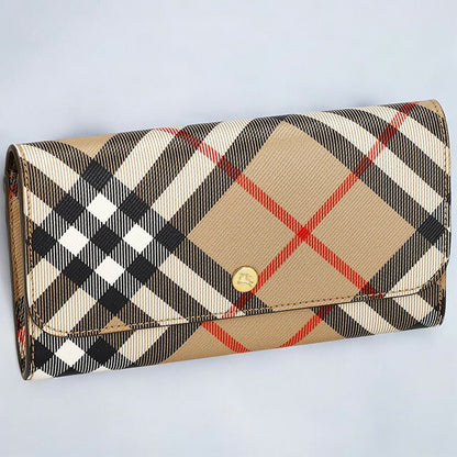 バ−バリ− 長財布 メンズ ブランド BURBERRY チェック 8095272 ベージュ 8095272