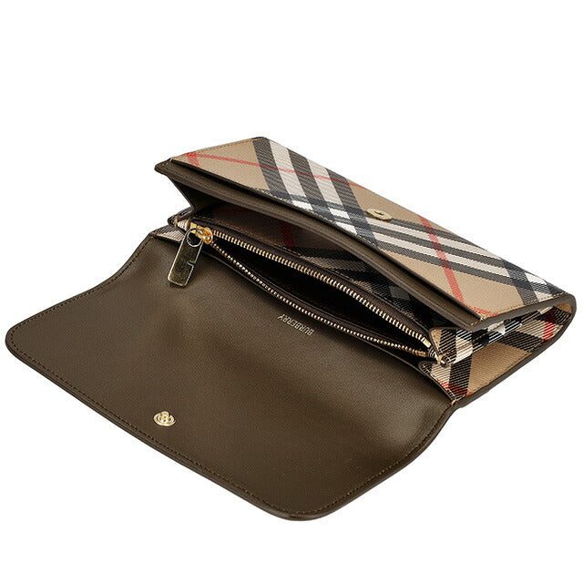 バ−バリ− 長財布 メンズ ブランド BURBERRY チェック 8095272 ベージュ 8095272