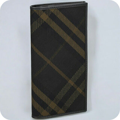 バ−バリ− 長財布 メンズ ブランド BURBERRY チェック 8098457 ブラック 8098457
