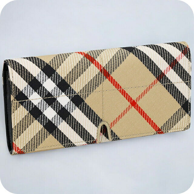 バ−バリ− 長財布 メンズ ブランド BURBERRY チェック 8099215 ベージュ 8099215