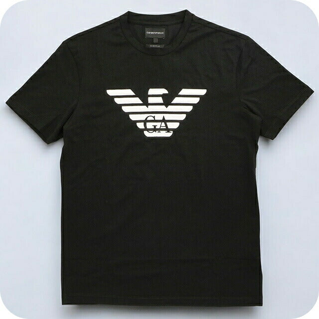 エンポリオ・アルマーニ Tシャツ メンズ ブランド EMPORIO ARMANI 8N1TN51JPZZ 0022 M ブラック 8N1TN51JPZZ-0022-M