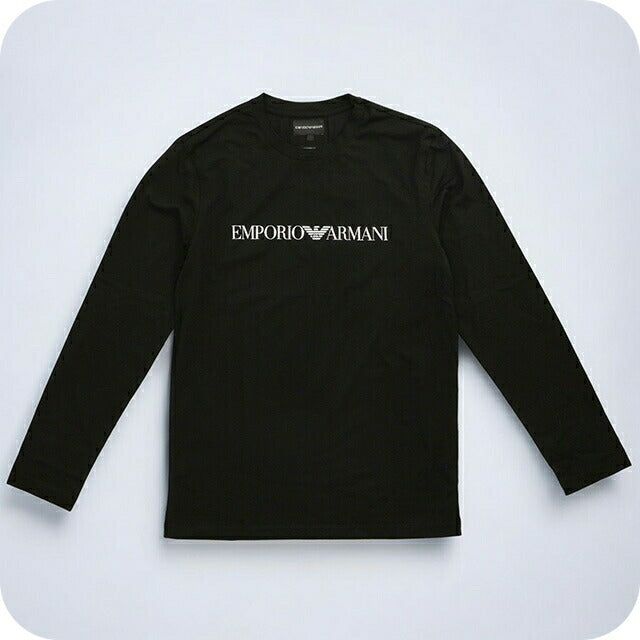エンポリオ・アルマーニ Tシャツ メンズ ブランド EMPORIO ARMANI 8N1TN81JPZZ 0021 M ブラック 8N1TN81JPZZ-0021-M