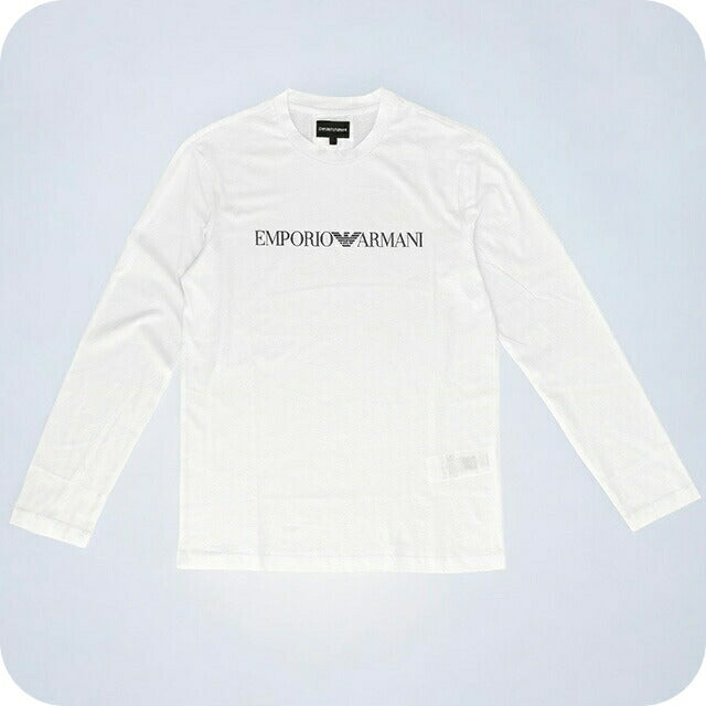 エンポリオ・アルマーニ Tシャツ メンズ ブランド EMPORIO ARMANI 8N1TN81JPZZ 0146 M ホワイト 8N1TN81JPZZ-0146-M