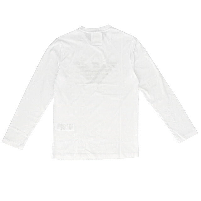 エンポリオ・アルマーニ Tシャツ メンズ ブランド EMPORIO ARMANI 8N1TN81JPZZ 0147 L ホワイト 8N1TN81JPZZ-0147-L