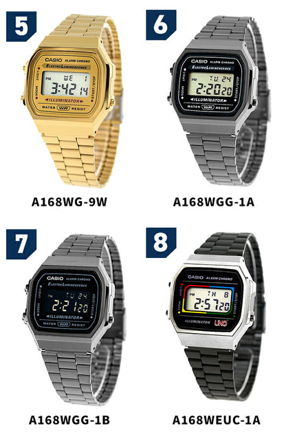 カシオ CASIO A168W チプカシ メンズ 腕時計 ブランド カシオ casio デジタル ブラック 黒 選べるモデル A168W