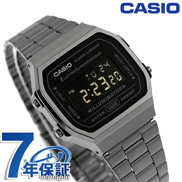カシオ CASIO A168WGG-1B ビンテージ チプカシ メンズ 腕時計 ブランド カシオ casio デジタル ブラック ガンメタ 黒 A168WGG-1BDF