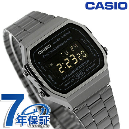 カシオ CASIO A168WGG-1B ビンテージ チプカシ メンズ 腕時計 ブランド カシオ casio デジタル ブラック ガンメタ 黒 A168WGG-1BDF
