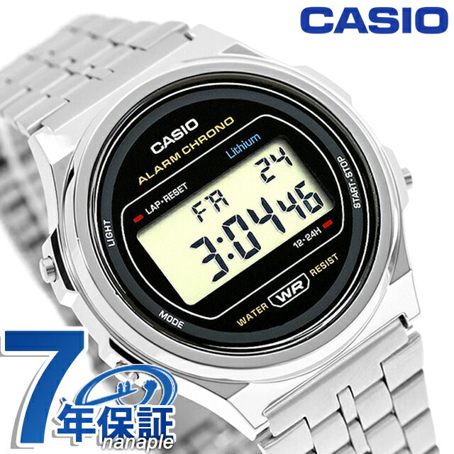 カシオ チープカシオ CASIO クォーツ 電池式 A171WE-1A ビンテージ 海外モデル ユニセックス チプカシ 腕時計 ブランド カシオ casio デジタル ブラック 黒 A171WE-1ADF