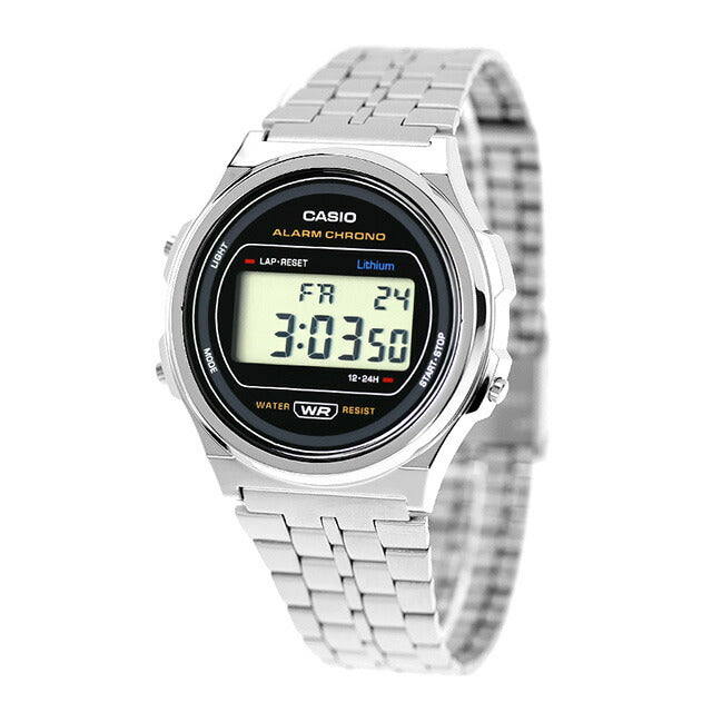 カシオ チープカシオ CASIO クォーツ 電池式 A171WE-1A ビンテージ 海外モデル ユニセックス チプカシ 腕時計 ブランド カシオ casio デジタル ブラック 黒 A171WE-1ADF