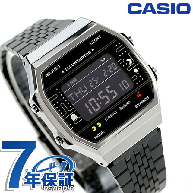 カシオ チープカシオ CASIO クォーツ 電池式 ABL-100WEPC-1B 「パックマン」コラボレーション Bluetooth ユニセックス チプカシ 腕時計 ブランド カシオ casio ABL-100WEPC-1BDF