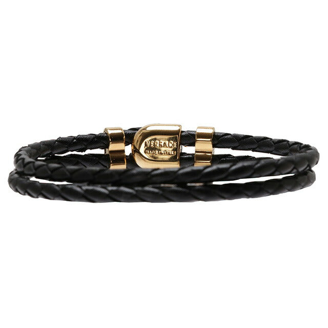 ヴェルサーチ VERSACE DG05579-DMTN-D41O メドゥーサ 編み込みレザー 2連 ブレスレット アクセサリー 記念品 プレゼント ギフト ABVE00001M