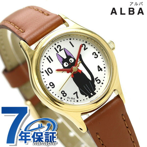 セイコー ジブリ 魔女の宅急便 26mm レディース 腕時計 ブランド ACCK405 SEIKO シルバー×ブラウン 時計 プレゼント ギフト ACCK405