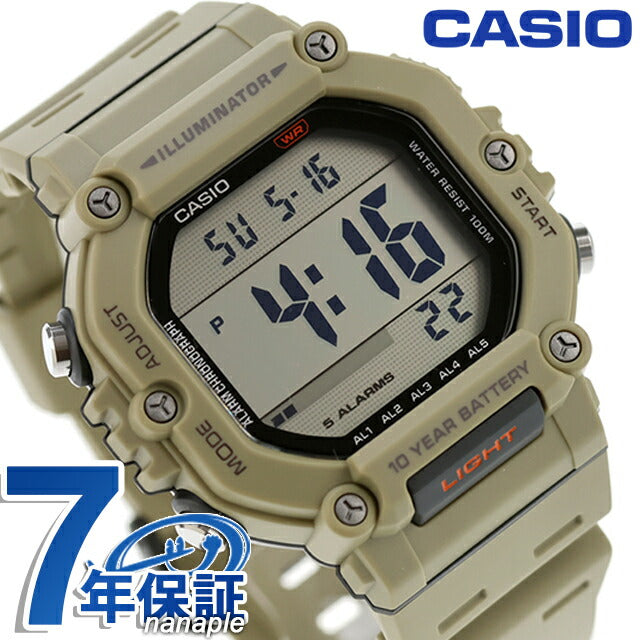 カシオ チープカシオ CASIO クォーツ 電池式 AE-1600H-5AV デジタル 海外モデル メンズ チプカシ 腕時計 ブランド カシオ casio デジタル ベージュ AE-1600H-5AVDF