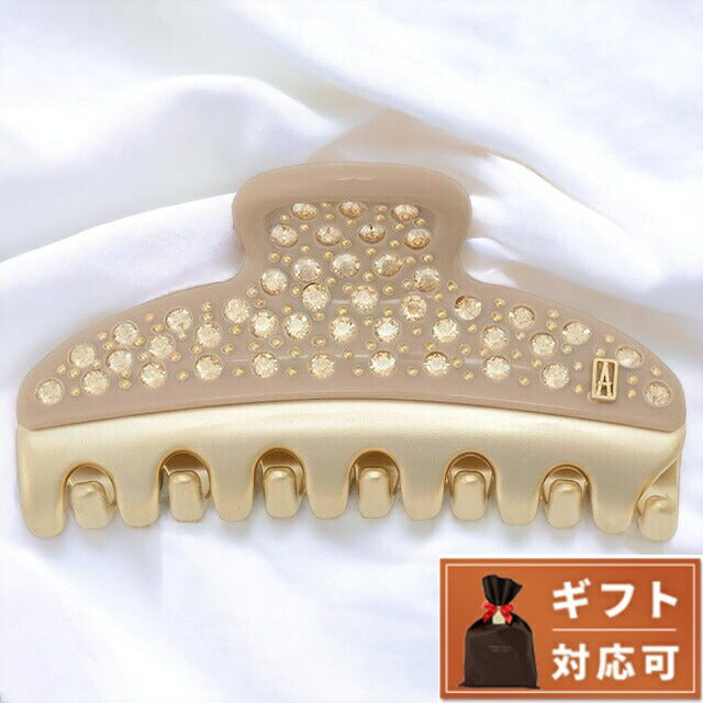 ALEXANDRE DE PARIS アレクサンドル ドゥ パリ ヘアクリップ ICCM-15571-04 S5 ヴァンドーム M クリップ スワロフスキー クリスタル ベージュ ハイブランド 誕生日プレゼント ギフト 高級 ヘアアクセサリー 髪留め まとめ髪 レディース VENDOME ECLAT MEDIUM CLIP AHAL00026L