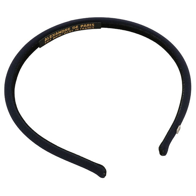 アレクサンドル ドゥ パリ ALEXANDRE DE PARIS THB 20147 06 M 1850 5 サテン カチューシャ ネイビー ヘアアクセサリー AHAL00031L