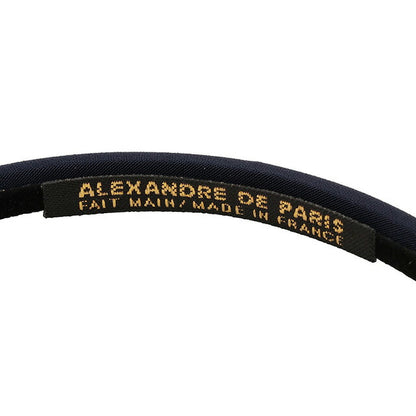 アレクサンドル ドゥ パリ ALEXANDRE DE PARIS THB 20147 06 M 1850 5 サテン カチューシャ ネイビー ヘアアクセサリー AHAL00031L