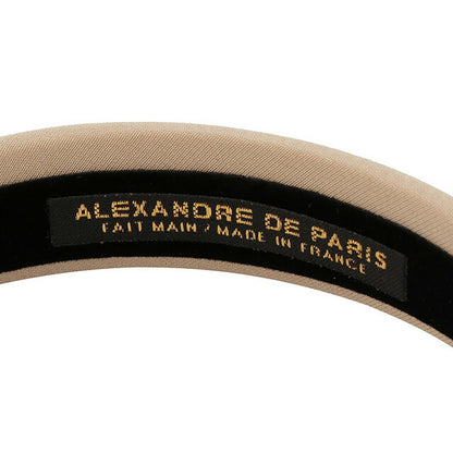 アレクサンドル ドゥ パリ ALEXANDRE DE PARIS THB-20149-25 S-1850-17 サテン カチューシャ ベージュ ヘアバンド 髪留め レディース ヘアアクセサリー AHAL00034L
