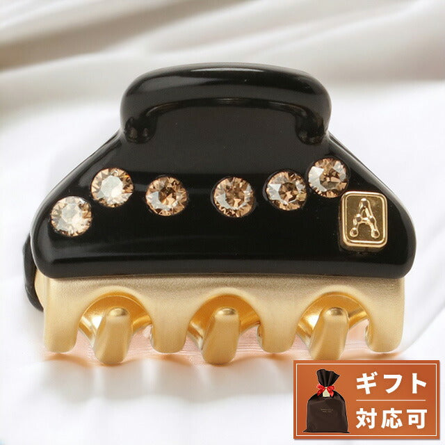 アレクサンドル ドゥ パリ ALEXANDRE DE PARIS ICCXS 14338 03 N3 ヴァンドーム XSクリップ クリスタル ヘアクリップ ブラック AHAL00059L