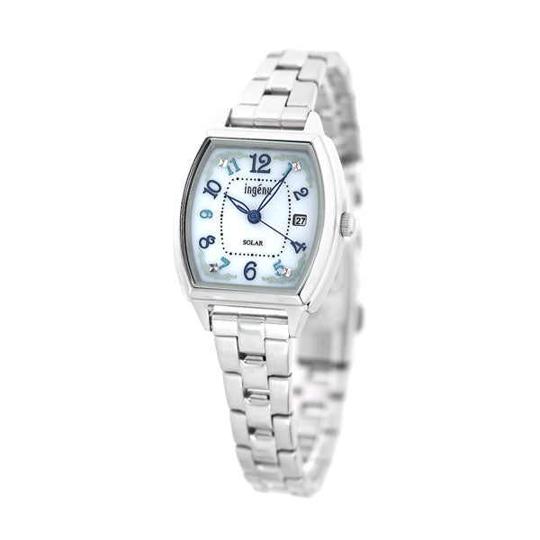 セイコー レディース 腕時計 トノー ソーラー AHJD414 SEIKO ALBA アルバ アンジェーヌ ホワイト 記念品 プレゼント ギフト AHJD414