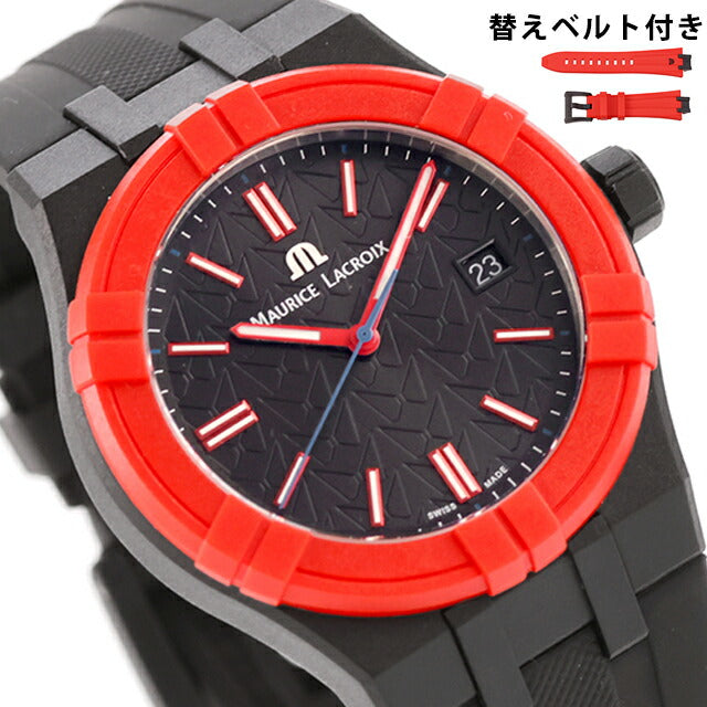 モーリスラクロア アイコンタイド マヒンドラレーシング 40mm クォーツ 電池式 腕時計 ブランド メンズ 替えベルト MAURICE LACROIX AI2008-04000-400-J AI2008-04000-400-J