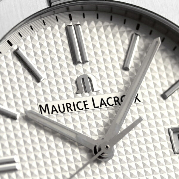 Mauris Lacroa图标自动42mm瑞士自动机械男士手表AI6008-SS002-130-1 Maurice Lacroix White