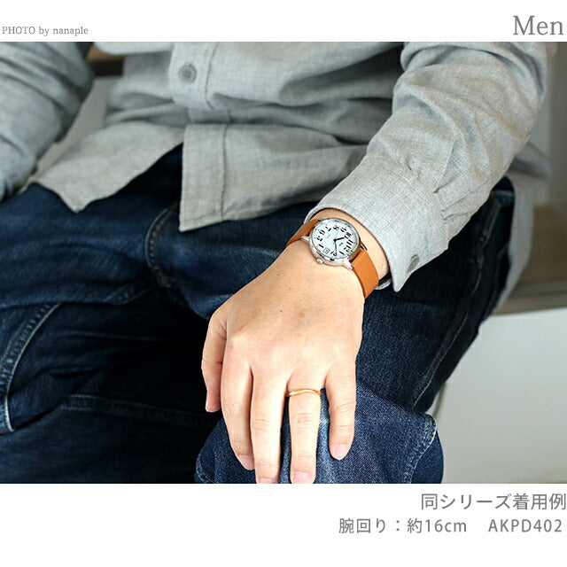 セイコー アルバ リキ スタンダート ソーラー ソーラー 腕時計 ブランド メンズ レディース 革ベルト SEIKO AKPD402 アナログ ホワイト ライトブラウン AKPD402