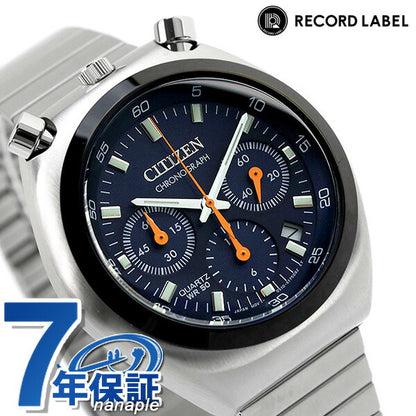 公民记录标签Tsuno Chrono Limited Model Chronography Quartz男士女士观看品牌AN3660-81L公民海军海军