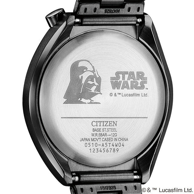 Citizen Collection唱片标签Tsuno Chrono Star Wars Darth Vader Limited Model Watch Brand AN3669-52E公民男士