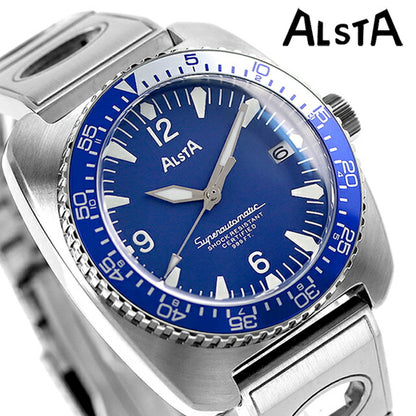 Alsta Clock Notes Cuff Japan Blue Edition Japan Limited Model Automatic Men&