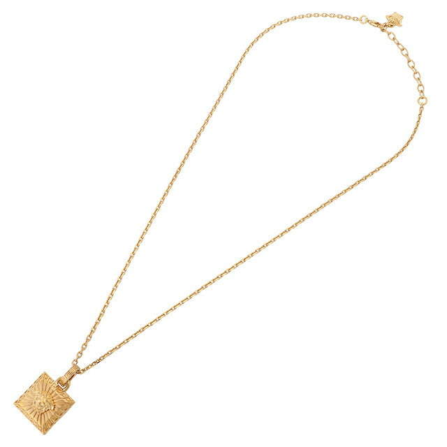 ヴェルサーチ VERSACE 1004341-1A00620-3J000 メドゥーサ スクエア ネックレス ペンダント ゴールド メンズ ユニセックス アクセサリー 記念品 ギフト ANVE00053M