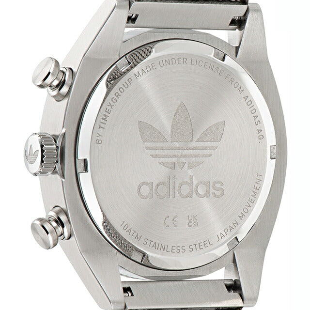 adidas版本两个Chrono Quartz观看品牌男士计时码表Adidas AOFH22501模拟黑色黑色黑色黑色