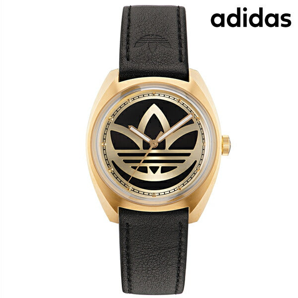 adidas Edition One Quartz观看品牌男士女士adidas aofh22512模拟黑色黑色