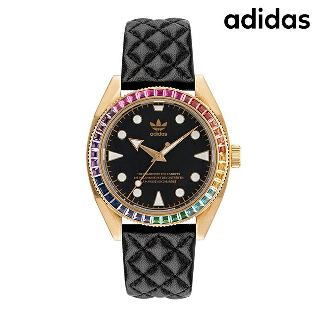 アディダス Edition Two Icon クォーツ 電池式 腕時計 ブランド メンズ レディース adidas AOFH23002 アナログ ブラック 黒 AOFH23002