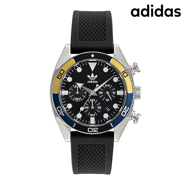 アディダス Edition Two Chrono クォーツ 電池式 腕時計 ブランド メンズ クロノグラフ adidas AOFH23003 多針アナログ ブラック 黒 AOFH23003